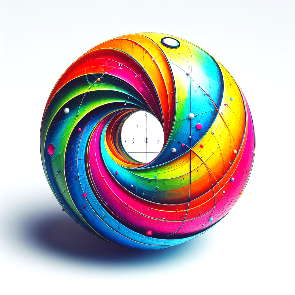 colorful 3D unit circle