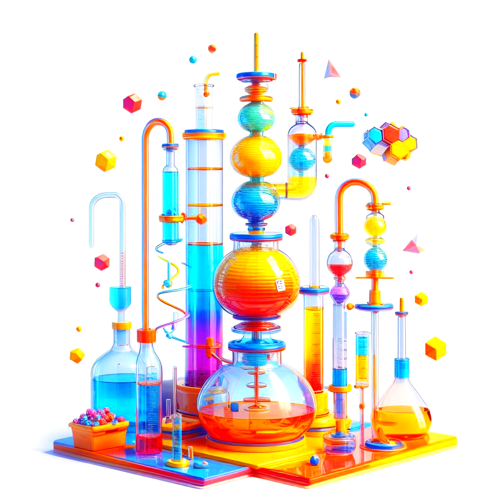 fractional distillation of brightly colored solutions